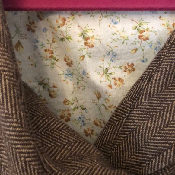 Brown tweed coat - Picture 3 of 4